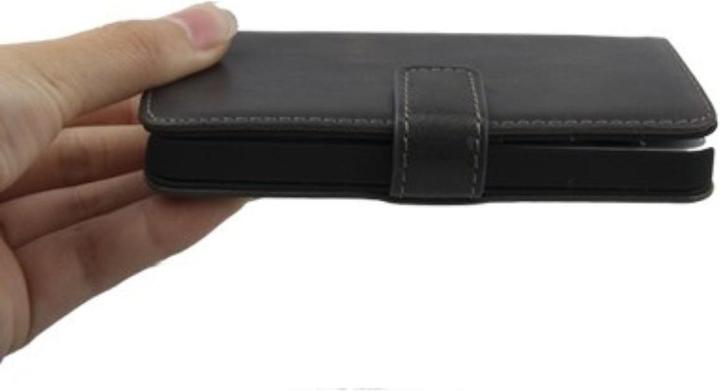 Produktbild König Design Handyhülle Echtleder Quer für Handy Apple iPhone 5 / 5S (Apple iPhone 5, Apple iPhone 5s)