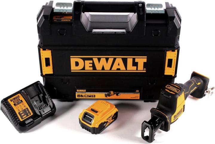 Actual product image DeWalt DCS 369 M1 Battery reciprocating saw 18 V + 1x battery 4.0 Ah + charger + TSTAK