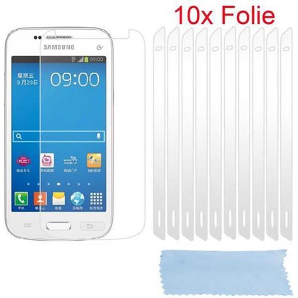 Cadorabo 10x Schutzfolie (1 Stück, Samsung Galaxy S21), Smartphone Schutzfolie, Weiss