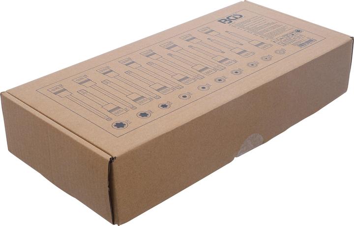 Produktbild BGS Einlage 1/3: Bit-Einsatz-Satz 12,5 mm (1/2") T-Profil (für Torx) 26-tlg.