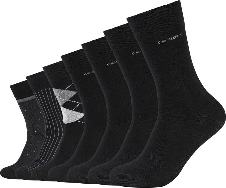 Image du produit Camano Hommes ca-soft chaussettes à motifs différents en boîte 7p (paquet de 7, 39, 42)