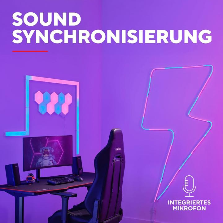 Produktbild Trust GXT904 VYBZ RGBIC 5M LED NEON L (Mehrfarbig, RGBIC, 500 cm, Indoor)