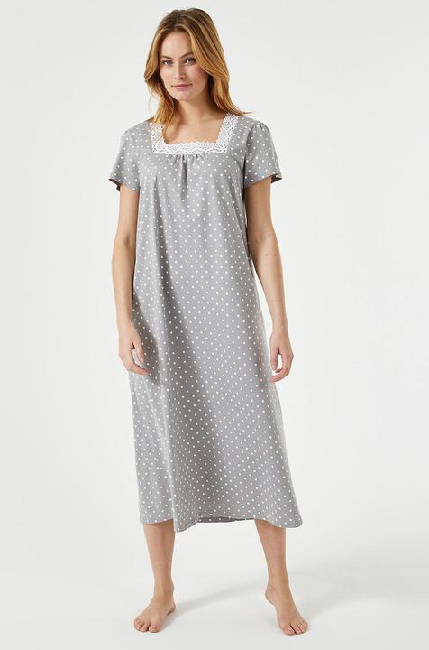 Anne Weyburn Langes Nachthemd mit Makramee-Detail (38, M)