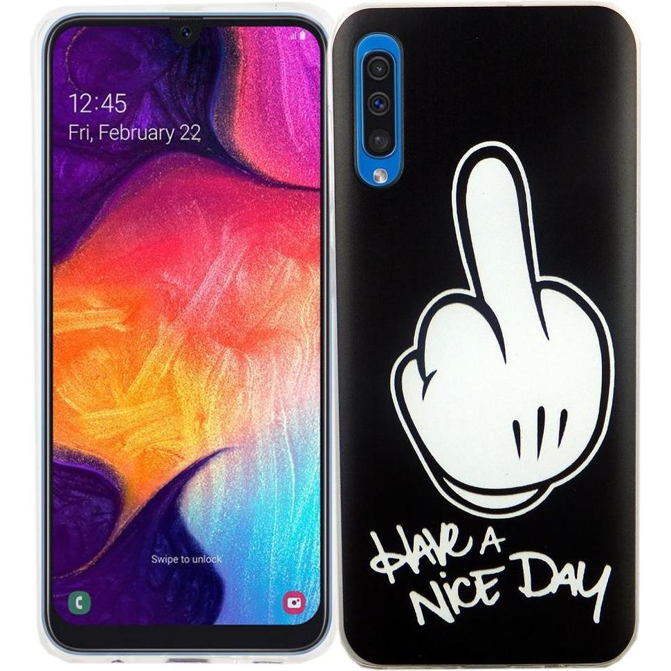 König Design Handyhülle für Samsung Galaxy A50 Schutzcase Backcover Bumper Etuis Case Schwarz (Samsung Galaxy A50), Smar...