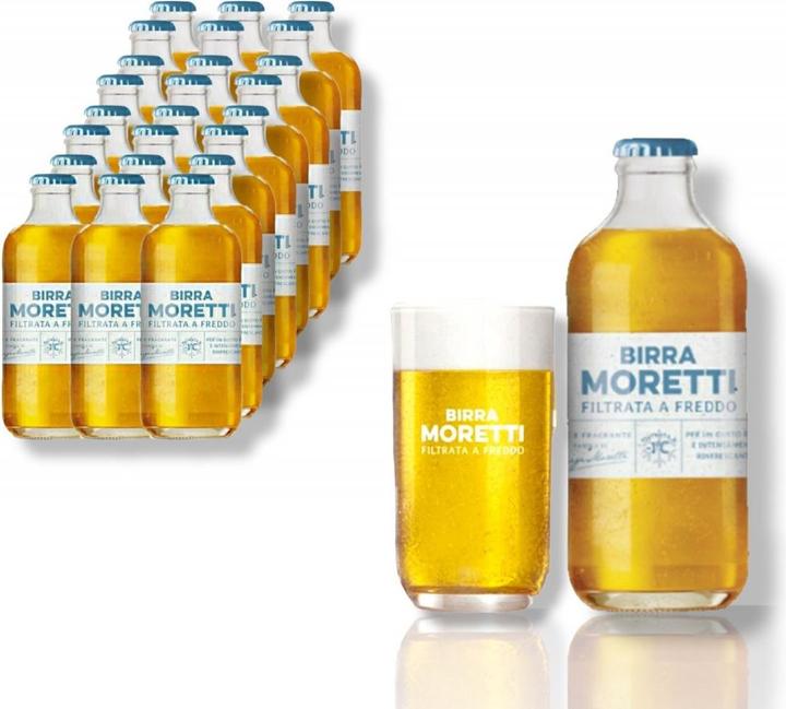 Birra Moretti FILTRATA A FREDDO beer crate /