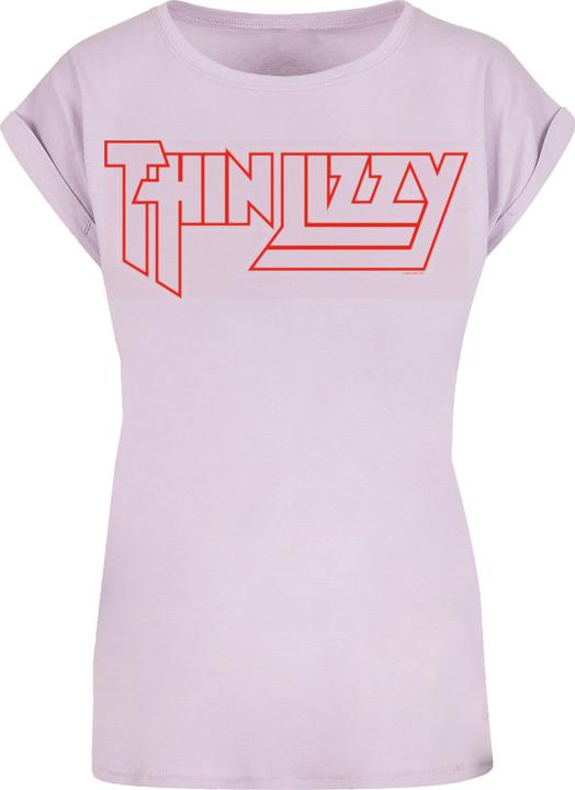 Produktbild Merchcode Ladies Thin Lizzy - TL Logo Red Extended Shoulder Tee - 177979 (S)
