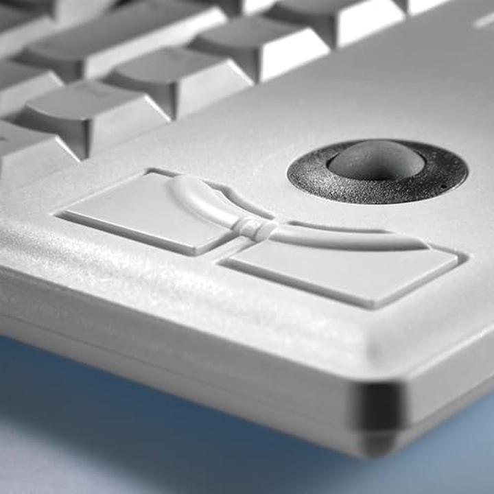 Actual product image CHERRY Compact keyboard with trackball USB EU (Eng. Int., Cable)