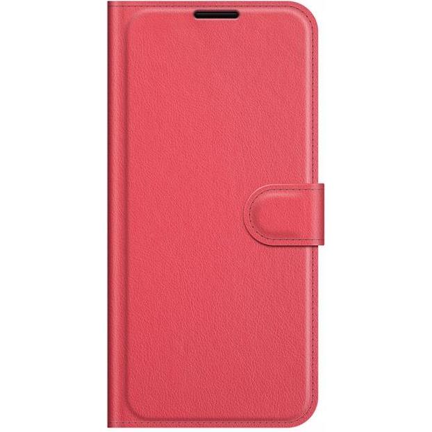 MU Classic Litchi Leder Bookcover Series (Honor 50, Huawei Nova 9), Smartphone Hülle, Rot