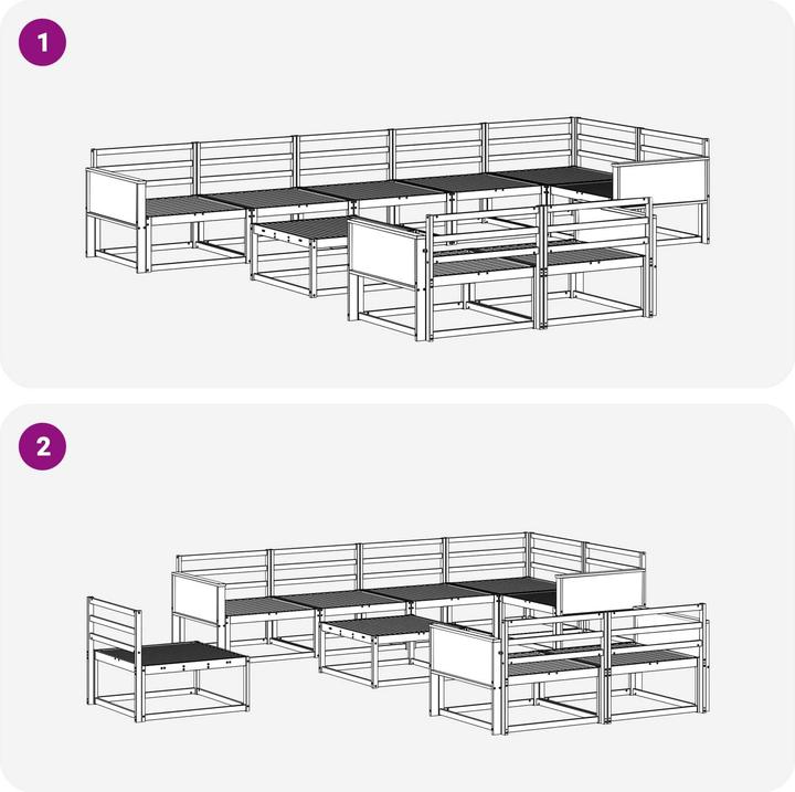 Immagine prodotto vidaXL Outdoor-Sofa