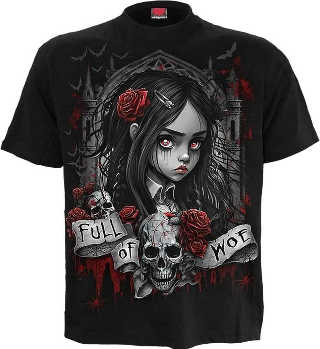 Actual product image Spiral Unisex Adult Full Of Woe Short-Sleeved T-Shirt (M)