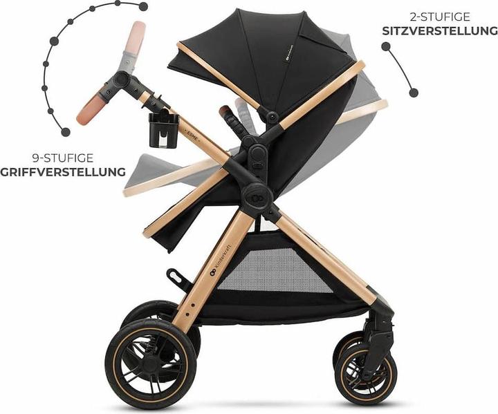 Image du produit KinderKraft multifunctional stroller ESME 3IN1 Pure Black + MINK PRO 2