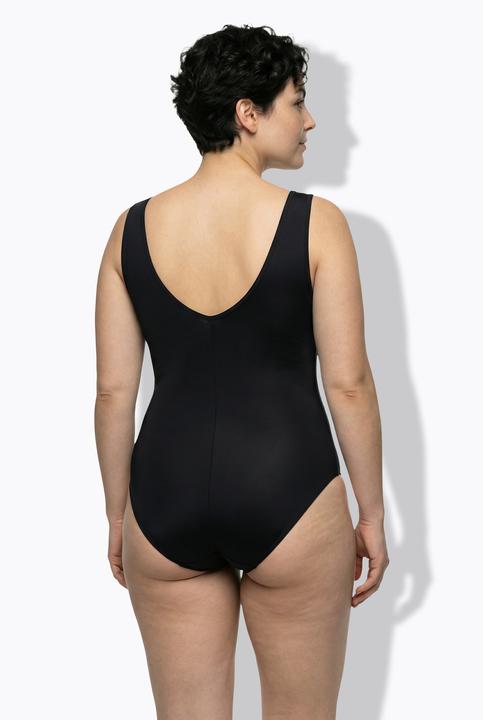 Actual product image Ulla Popken Gradient Wrap Look One Piece Swimsuit (60)