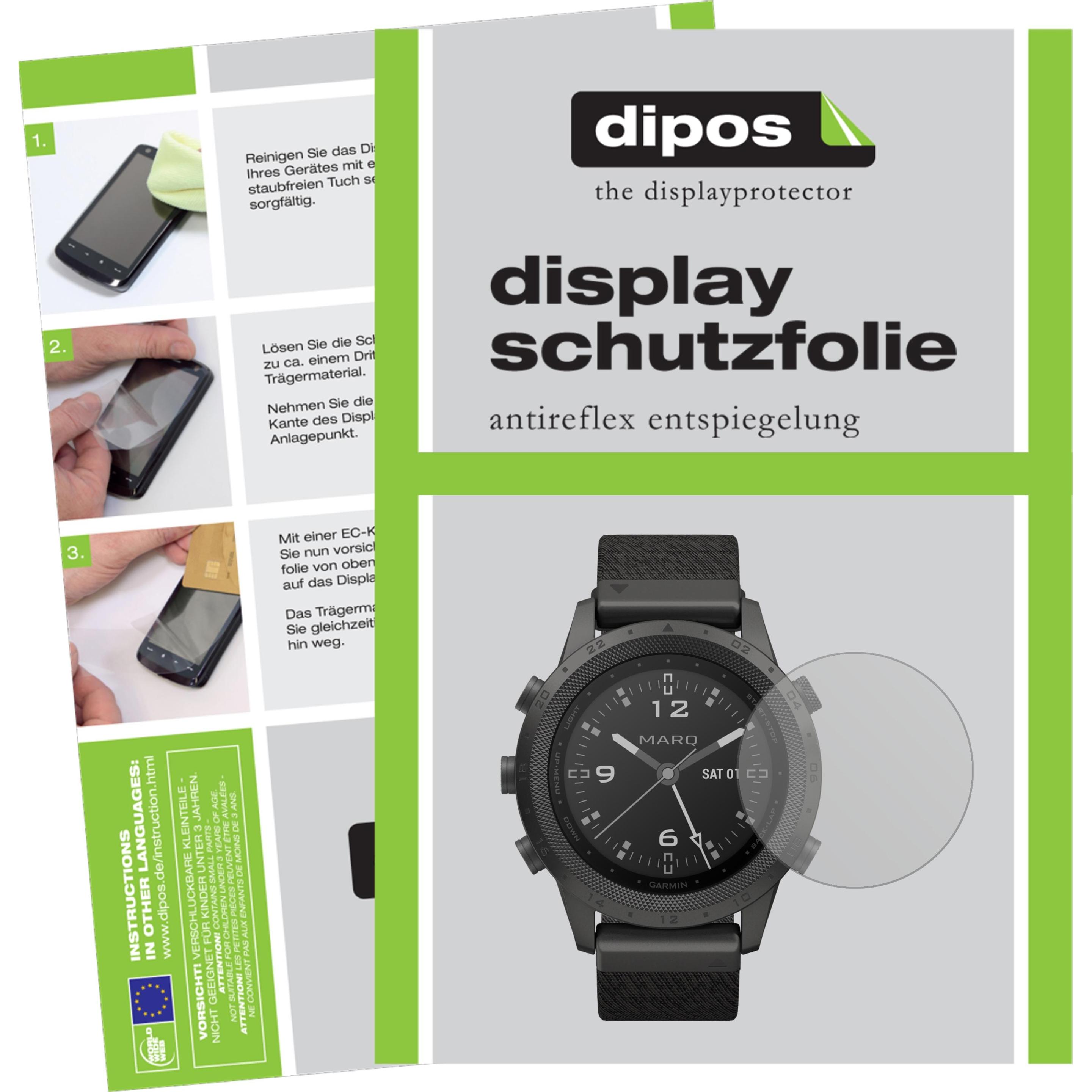 Dipos Displayschutzfolie Antireflex, Smartwatch Schutzfolie, Transparent