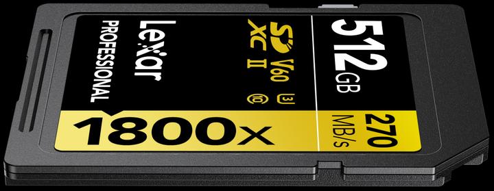 Image du produit Lexar Professional 1800x (512 Go, SDXC, U3, UHS-II)