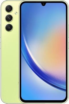 Actual product image Samsung Galaxy A34 5G (128 GB, Awesome Lime, 6.60", Dual SIM, 48 Mpx, 5G)