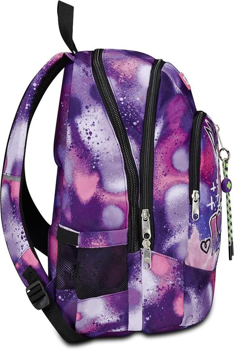 Produktbild Seven Advanced School Backpack, Purple, Bubble Street, Double Compartment Backpack with USB Support (3.20 l)