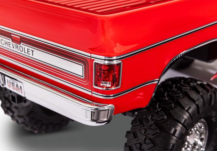 Actual product image Traxxas TRX-4 Chevy K10 High-Trail Electric Brushed Crawler 4WD 1:10 RTR Red (RTR Ready-to-Run)