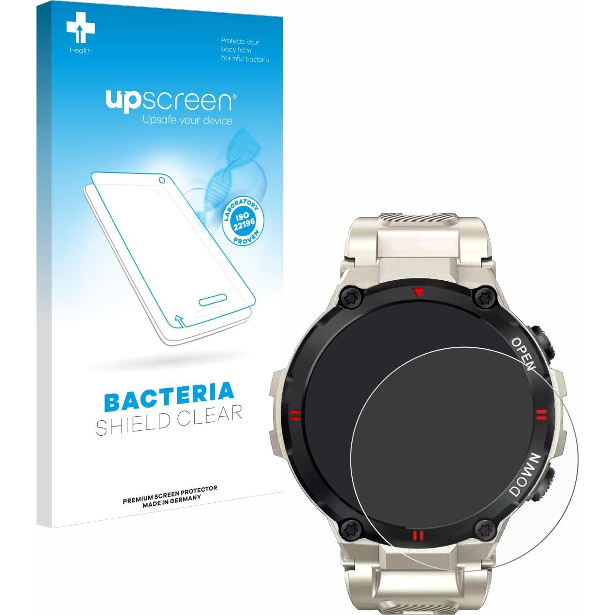 Thumbnail - upscreen Schutzfolie Displayschutz Displayschutzfolie Folie Klar antibakteriell, Smartwatch Schutzfolie, Transparent