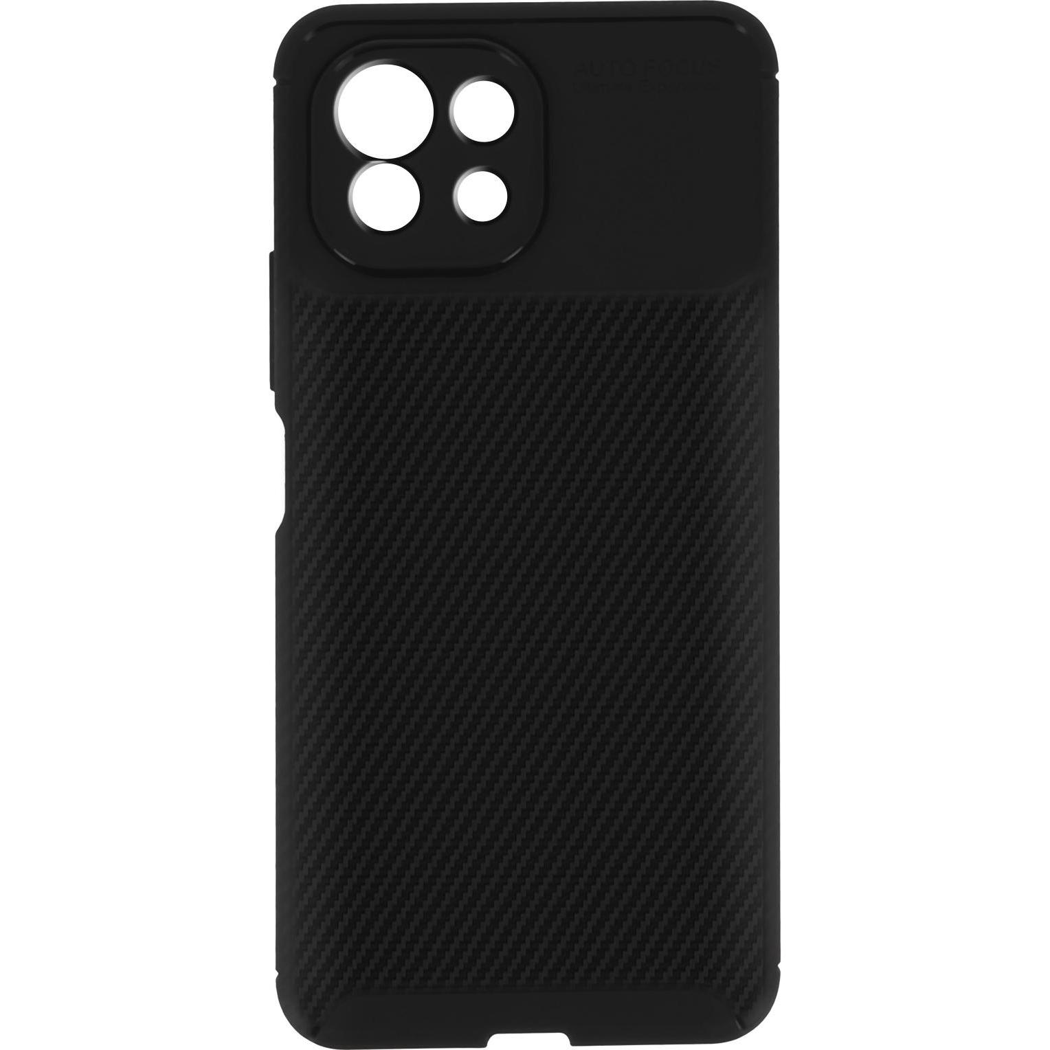 Avizar Carbon Series (Xiaomi 11 Lite 5G NE), Smartphone Hülle, Schwarz