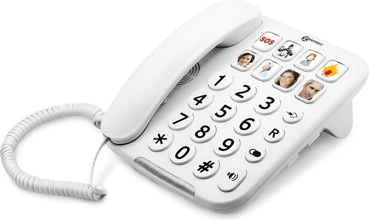 Geemarc PhotoPHONE 110 - Versterkte telefoon met fototoetsen - wit