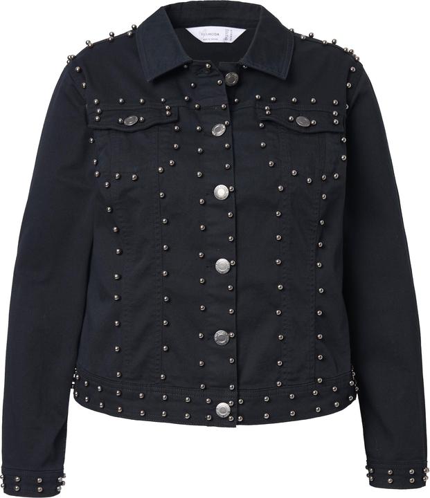 Produktbild Miamoda Jeansjacke, BlackBlack Denim, Zierperlen, Schmucksteine (48)