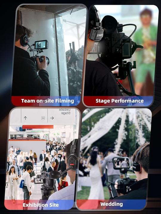 Actual product image Synco Full Duplex Wireless Headset with Noise Cancellation for Team Communication (Wireless, USB-C)