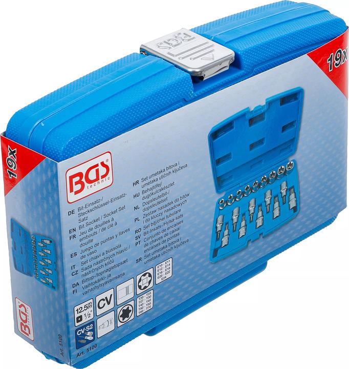 Actual product image BGS Bit insert/socket spanner insert set (Hexagon socket TX)