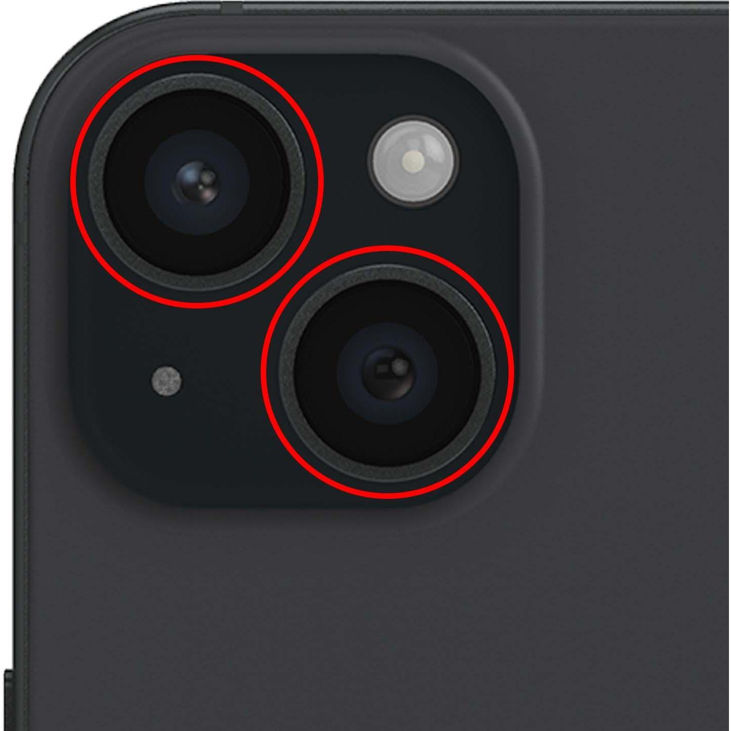 Thumbnail - Clappio Schutzlinse Ersatzteil (iPhone 15), Mobilgerät Ersatzteile, Schwarz