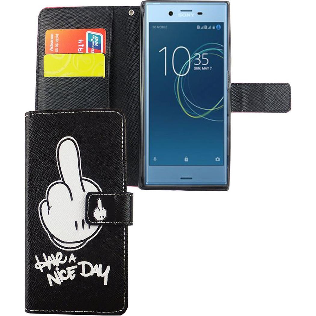 Thumbnail - König Design Hülle Handy Schutz für Sony Xperia XZs Case Cover Tasche Wallet Etui Handyhülle (Sony Xperia XZs), Smartpho...