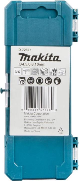 Actual product image Makita D-72877 (10 mm, 4 mm, 5 mm, 6 mm, 8 mm)