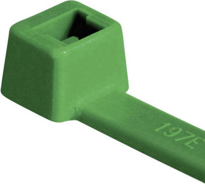 Produktbild HellermannTyton Kabelbinder grün T50R 200x4,6mm (Kunststoffkabelbinder, 200 mm, 100 Stk.)