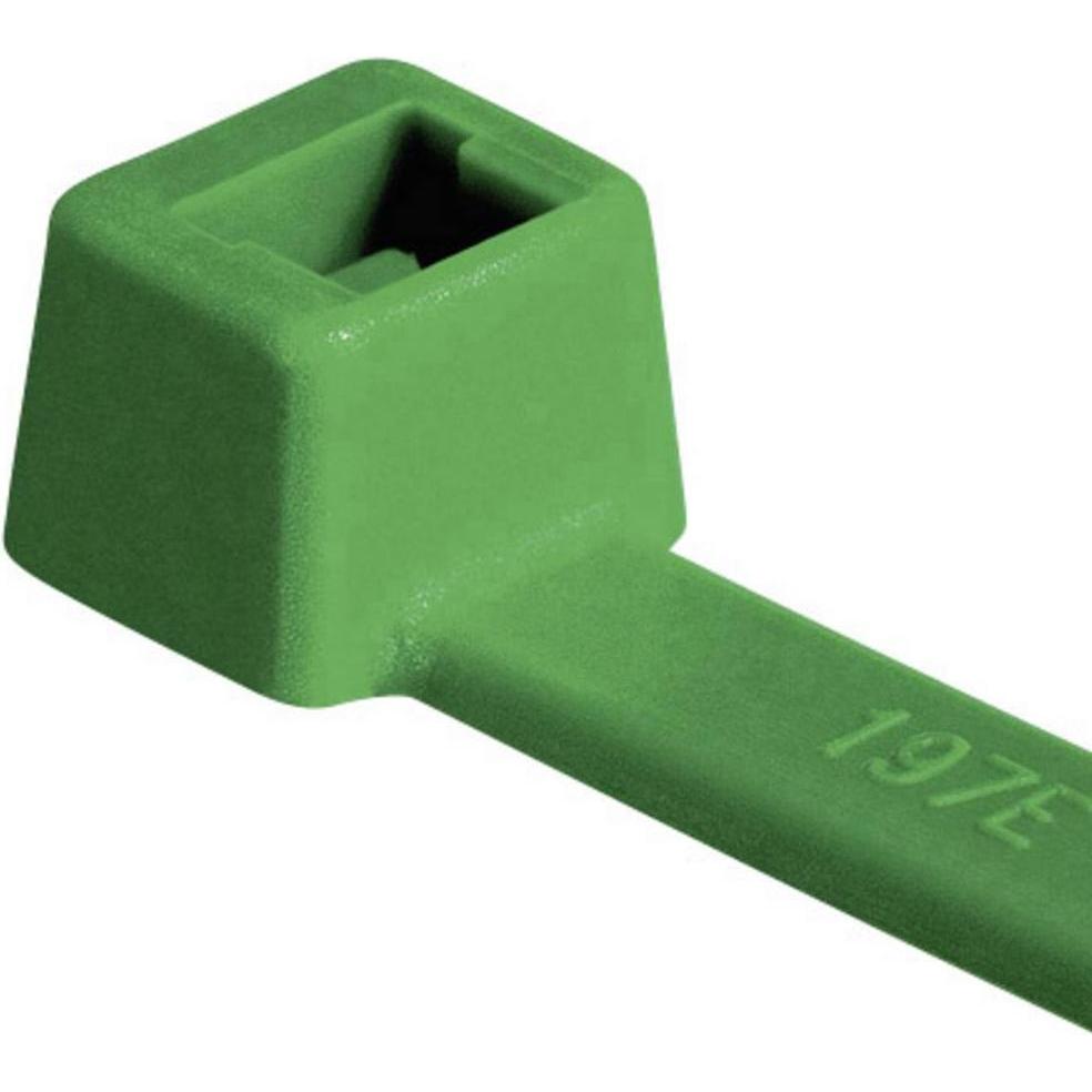 Thumbnail - HellermannTyton, Kabelbinder, Kabelbinder grün T50R 200x4,6mm (Kunststoffkabelbinder, 200 mm, 100 Stk.)