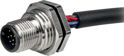 Produktbild RS PRO M12 Panel Mount Male,12W, 100mm,M16x1.5