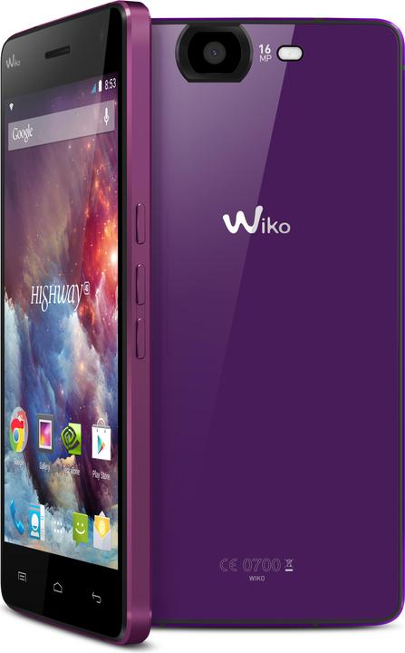 Actual product image Wiko Highway 4G (16 GB, Violet, 5", 16 Mpx, 4G)