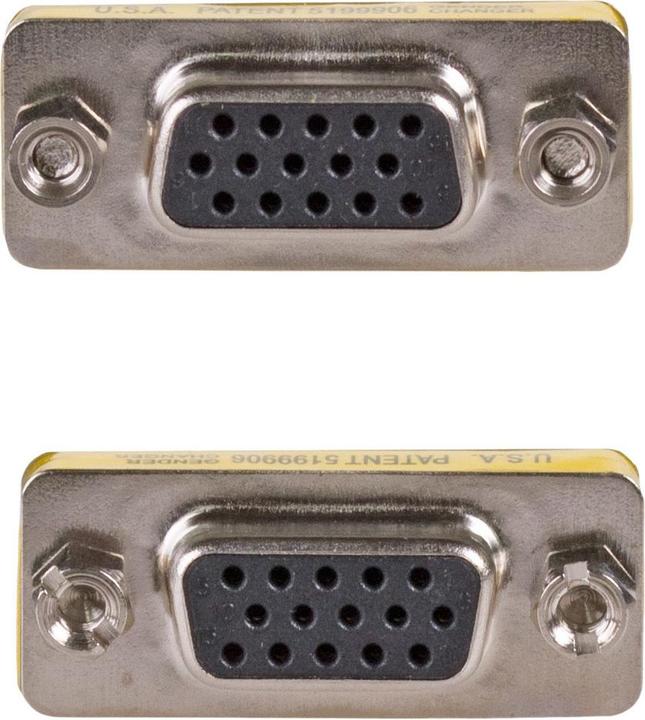 Actual product image Akyga adapter AK-AD-19 D-Sub (m) / D-Sub (m) ver. 15 pin VGA (Sub-D 9, 3.10 cm)
