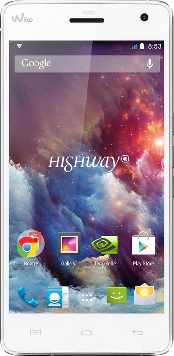 Wiko Highway 4G (16 GB, White, 5", Single SIM, 16 Mpx, 4G)