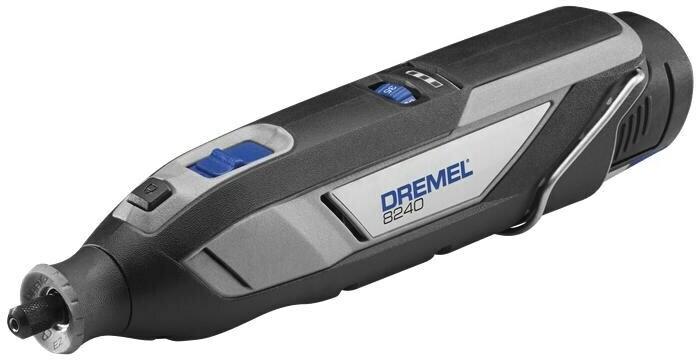 576, 65-tlg. Zubehörset inkl. EZ SpeedClic Aufspanndorn, 577 und 678, 5x Dremel-Aufsätze: 550, 2x Akku 12V 2Ah B12V20-01 Ladegerät GAL12V-20, 565, Dremel 8240
