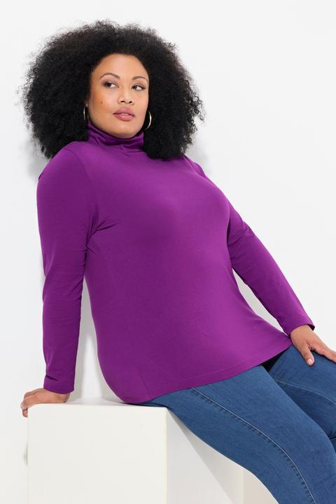 Produktbild Ulla Popken Shirt, Rollkragen, Slim, Langarm (62)