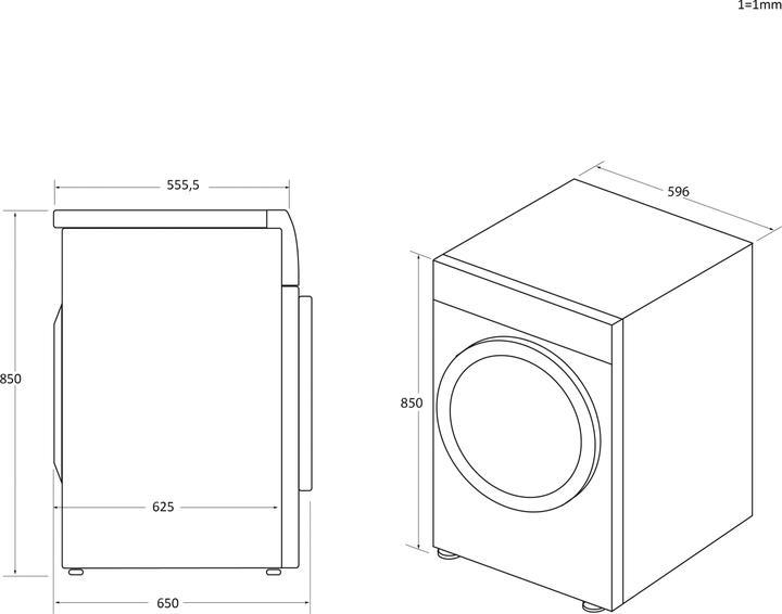 Produktbild Haier HD90-A3939E-EN Freistehender Wäschetrockner Frontlader 9 kg A++ Weiss (9 kg, Rechts)
