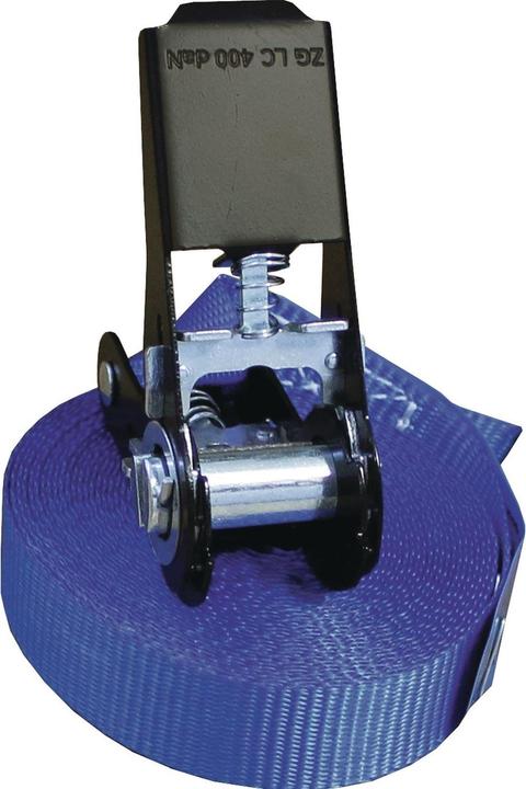 Actual product image Tecwerk Lashing strap DIN EN 12195-2 length 8 m width 25 mm with ratchet LC U 800 daN