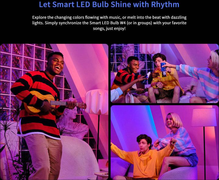 Produktbild Yeelight Inteligentna żarówka W4 E27 (kolor) 1szt (E27, 806 lm, 1 x)