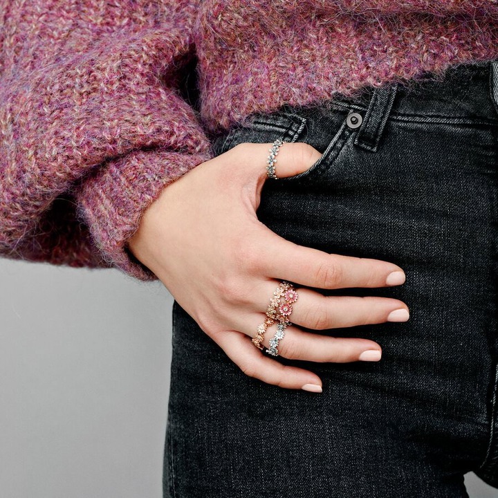 Actual product image Pandora Rose Daisy Ring (50, 925 Silver)