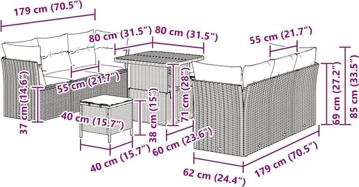 Produktbild vidaXL Saoirse