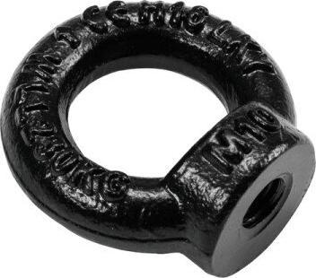 Safetex Ring nut M10 black galvanised DIN 582