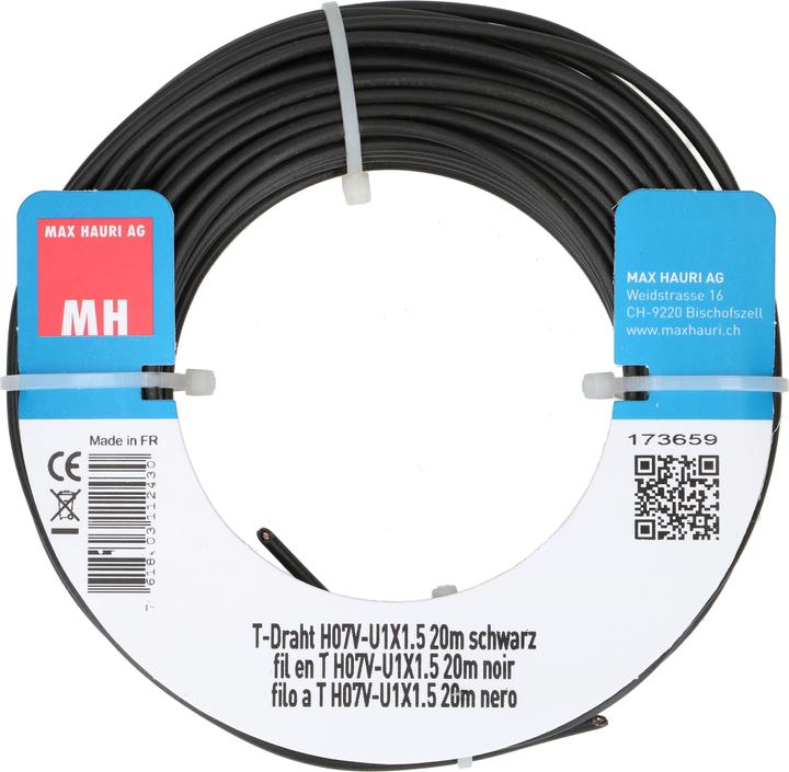 Produktbild Max Hauri T-Draht H07V-U1X1.5 (20 m)