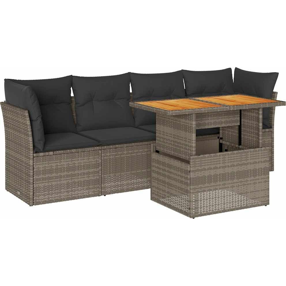 VidaXL, Gartenlounge, 10-tlg. Garten-Lounge-Set mit Kissen