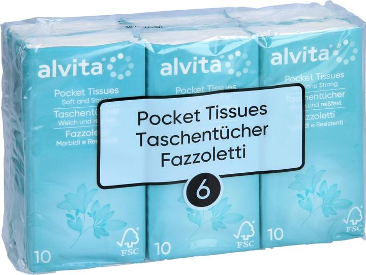 Produktbild Alvita Taschentuecher, 6X10 St TUE
