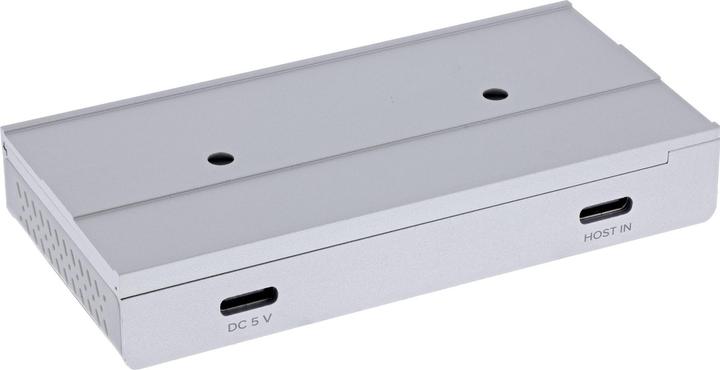 Image du produit InLine ® 4-Port Magnetic USB Hub, 2x USB-C, 2x USB-A, 10Gb/s, Aluminiumgehäuse (USB-C, 4 ports)