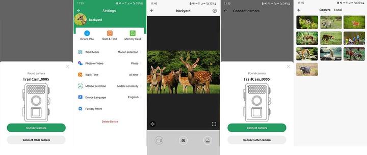Actual product image VisorTech WLAN full HD wildlife camera with night vision and app