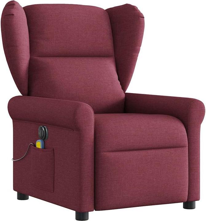 Produktbild VidaXL Massagesessel Elektrisch Weinrot Stoff